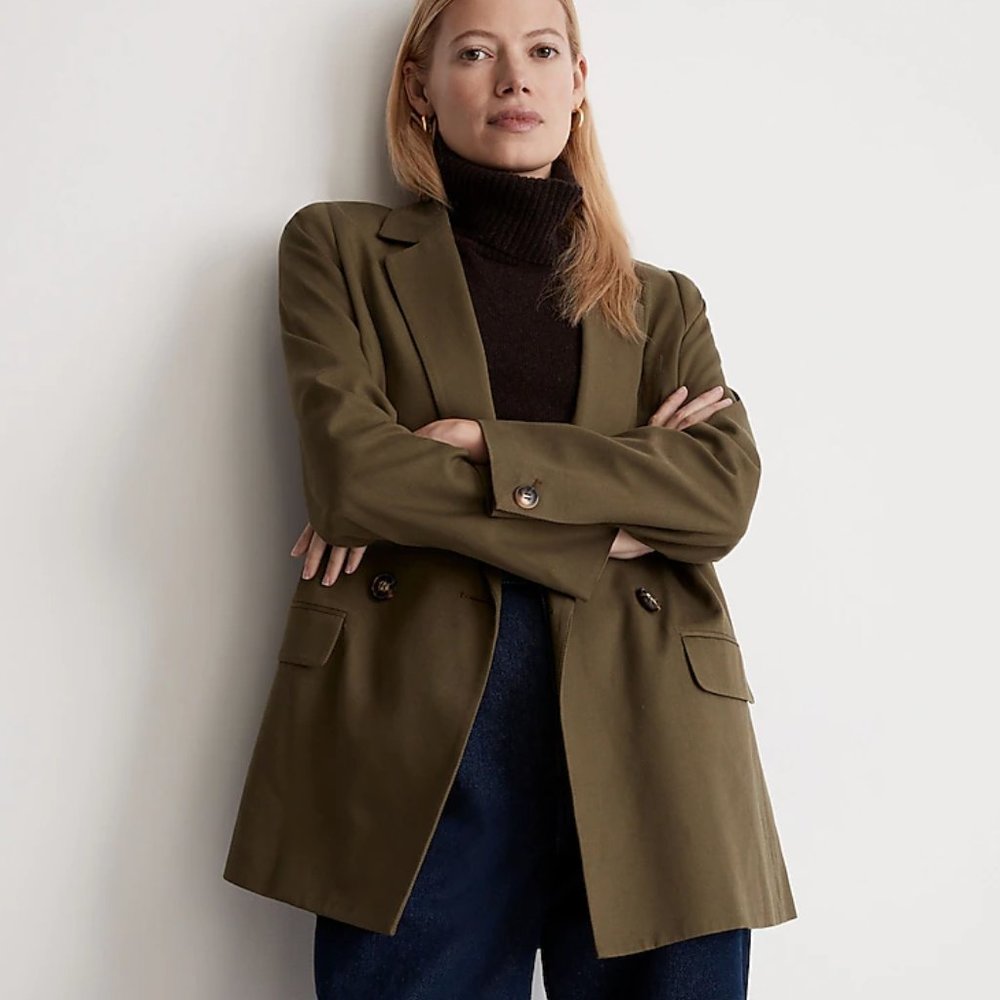 Drapeweave Caldwell Double-Breasted Blazer